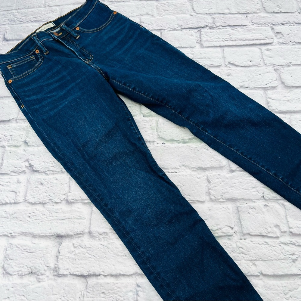Madewell Women's 9" Mid Rise Skinny Jeans Size 27 Dark Wash Stretch - Picture 7 of 12